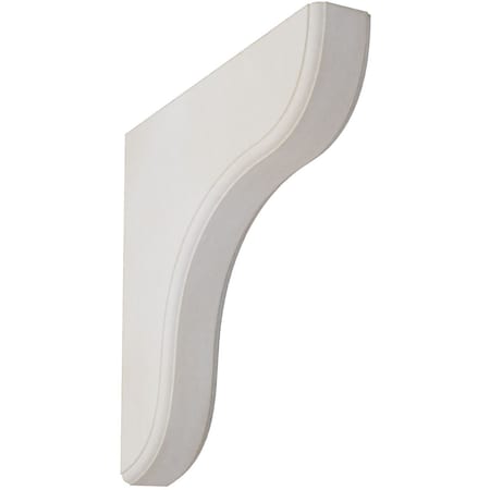 Ekena Millwork 1 3/4"W x 10 1/2"D x 10 1/2"H Eaton Wood Vintage Decor Bracket, Chalk Dust White BKTWD02X11X11EAWH